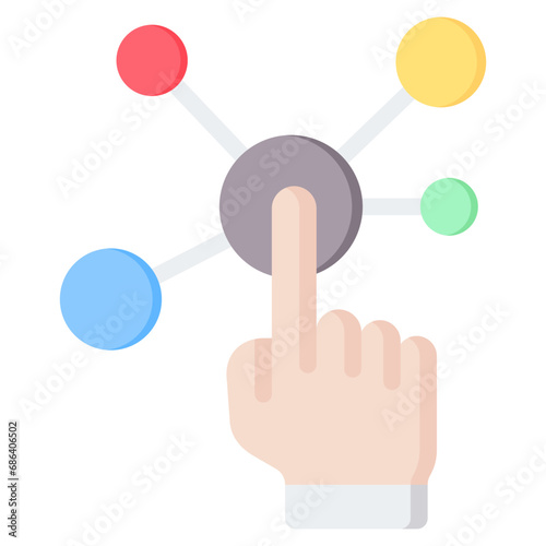 Interactive Flat Icon