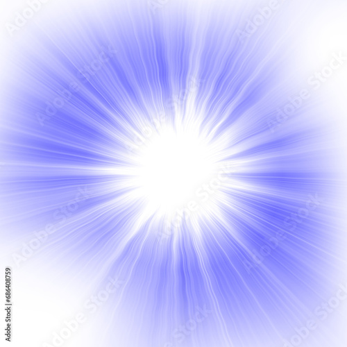 blue star burst flare explosion light effect
