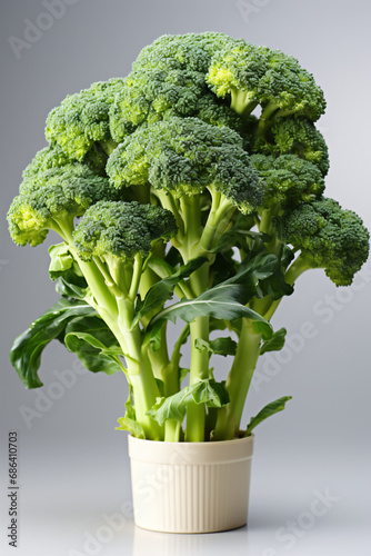 Broccoli. Portrait. Ideal for advertising or banner.
