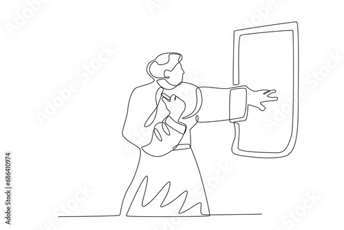 A protestant reform movement. Reforma protestante one-line drawing