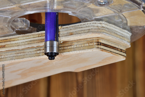 Canvas-taulu Wood router flush trim bit with double bearing