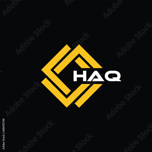 HAQ letter design for logo and icon.HAQ typography for technology, business and real estate brand.HAQ monogram logo. photo
