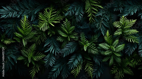 Fern leaves in the wild  grown covers  Generative AI
