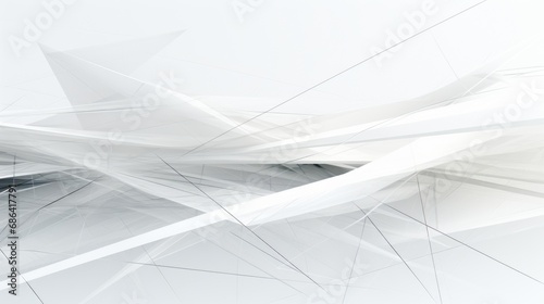 Futuristic minimalist white background