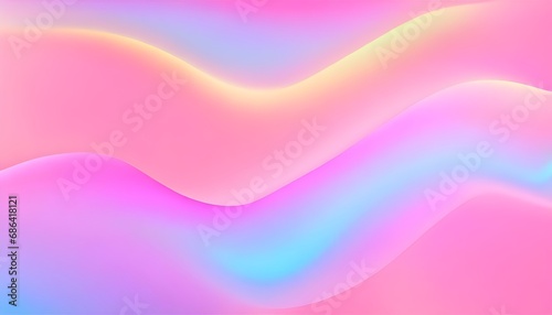 pastel colors abstract cute pink holographic gradient background design.