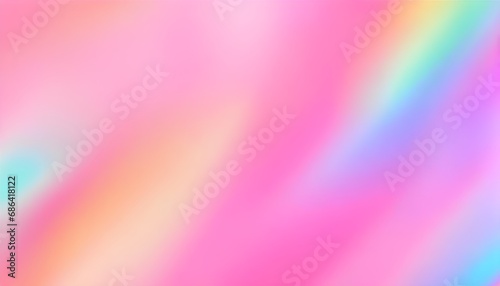 pastel colors abstract cute pink holographic gradient background design.