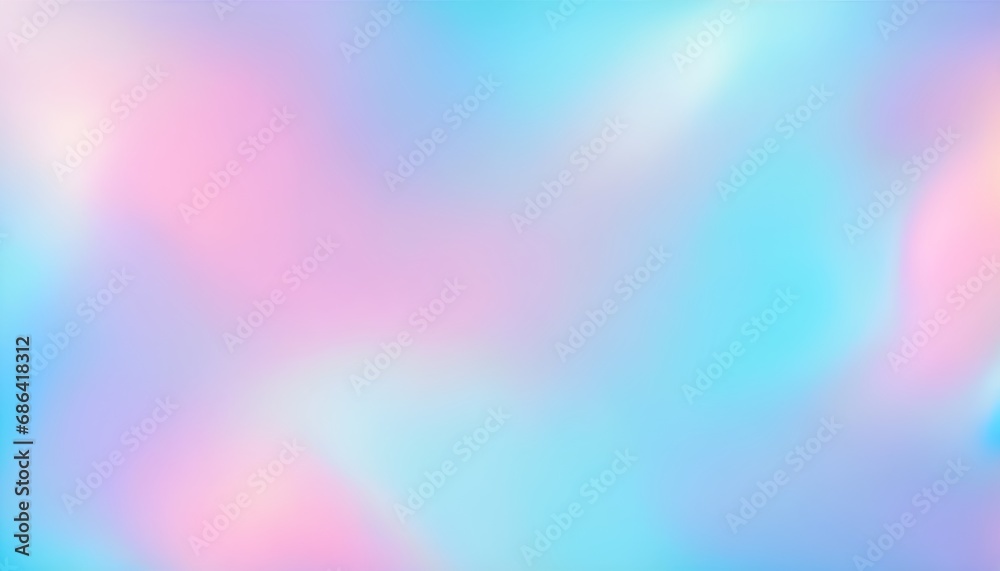 sky blue abstract cute holographic gradient background design, flat lay.