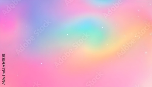 sky blue abstract cute holographic gradient background design, flat lay.