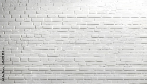 White brick wall texture background wallpaper  bright lightning  flat lay.