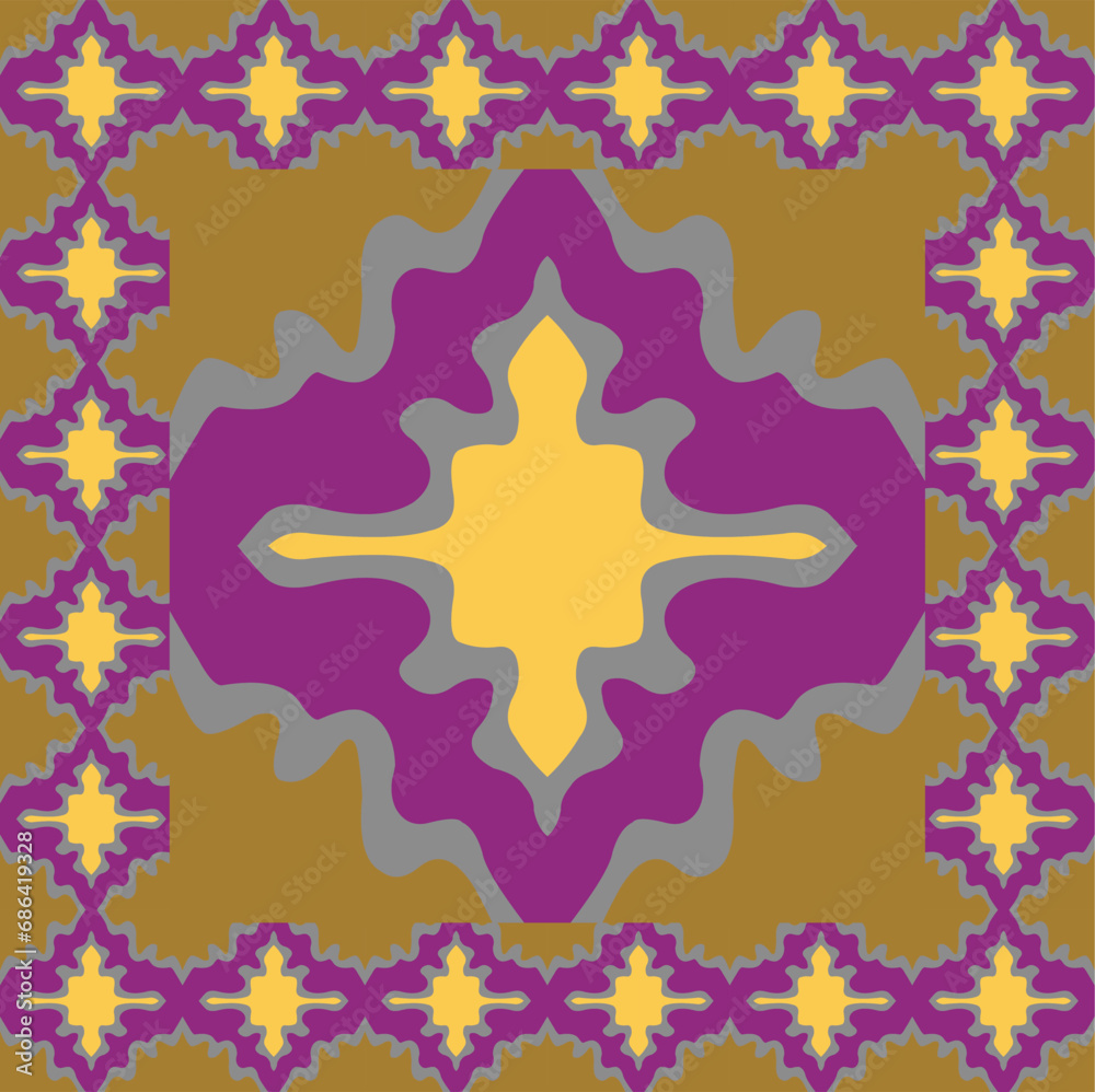 The seamless pattern design is similar to native Indonesian batik, namely kawung batik. The seamless pattern design is similar to native Indonesian batik, namely kawung batik.
