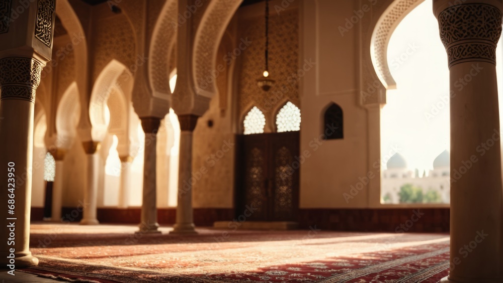 Obraz premium Scenic view of an Islamic Mosque 