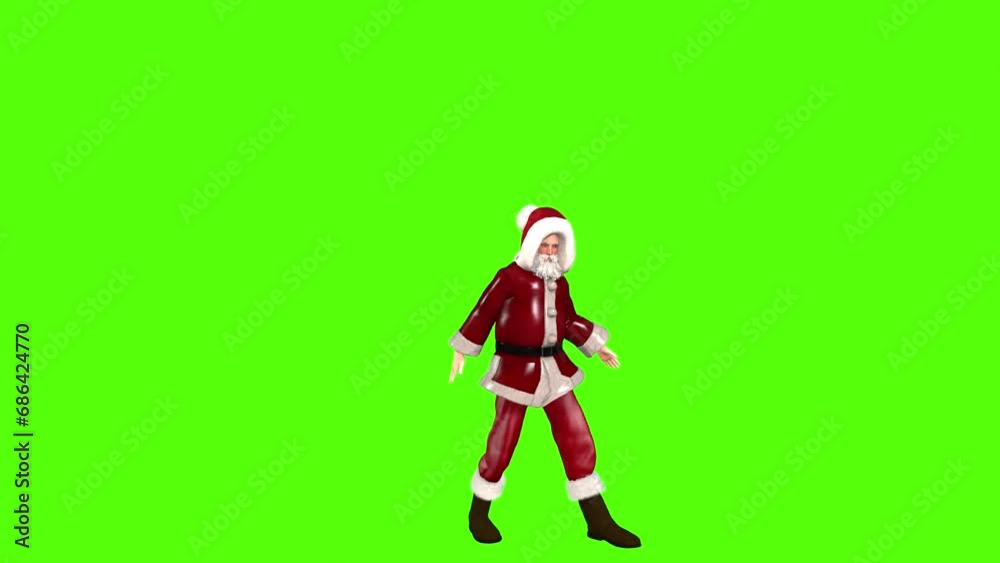 Santa Claus Street Dance Seamless loop Santa Claus Street Dance Seamless loop