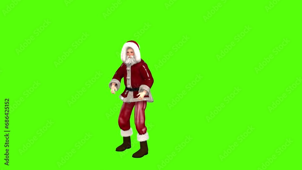 Santa Claus Warning Idle Seamless loop Santa Claus Warning Idle Seamless loop