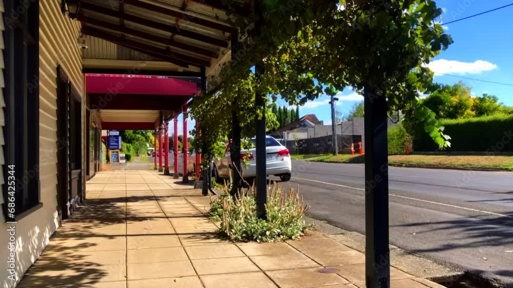 Street view. Country town street view. Rural town. Hepburn springs, Victoria, Australia. Street view. Country town street view. Rural town. Hepburn springs, Victoria, Australia.