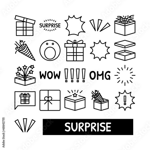 Surprise Icon set
