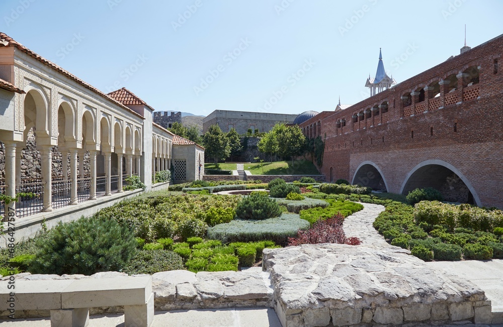 Fototapeta premium Rabati Castle, a medieval castle complex in Akhaltsikhe, Georgia, was largely reconstructed in modern times