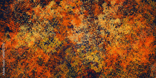 Distressed overlay texture of rusted peeled metal. grunge background. abstract multicolor vector illustration