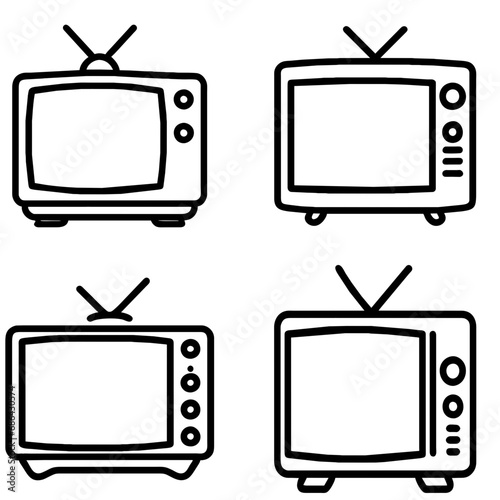 retro tv set