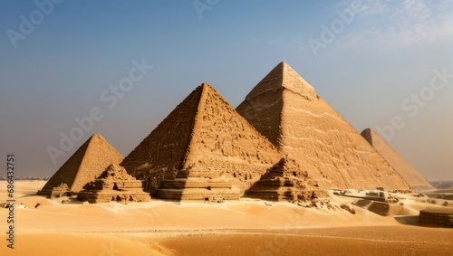 Scenic view of Pyramids 