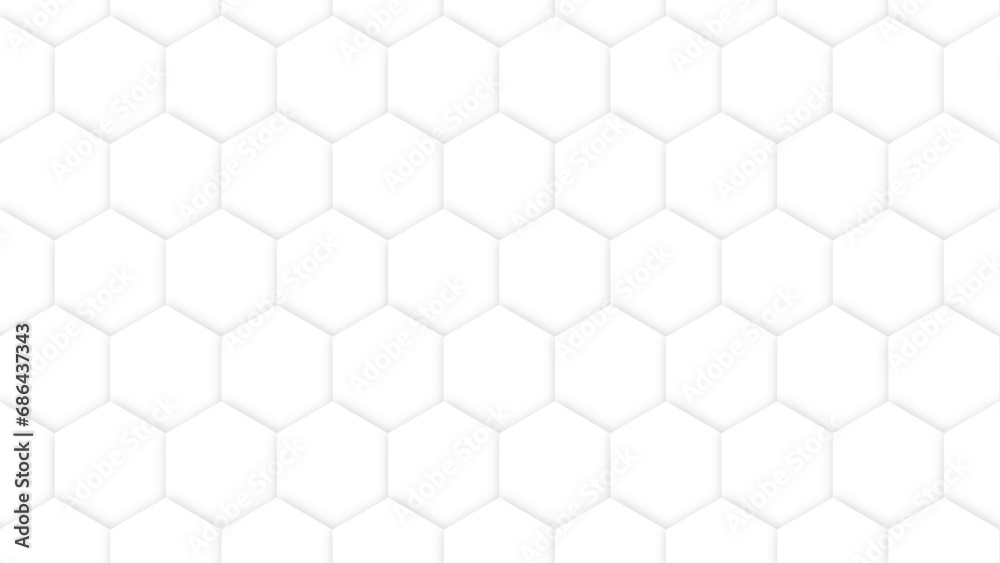 Abstract White Hexagon Background for Backdrop, Web, Banner, Vector illustration Abstract White Hexagon Background for Backdrop, Web, Banner, Vector illustration