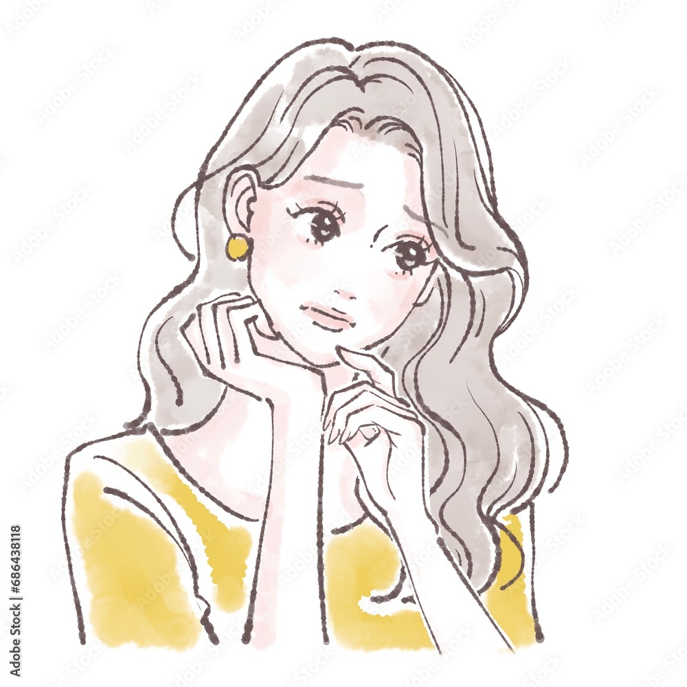 女性・女の子のイラスト素材 女性・女の子のイラスト素材