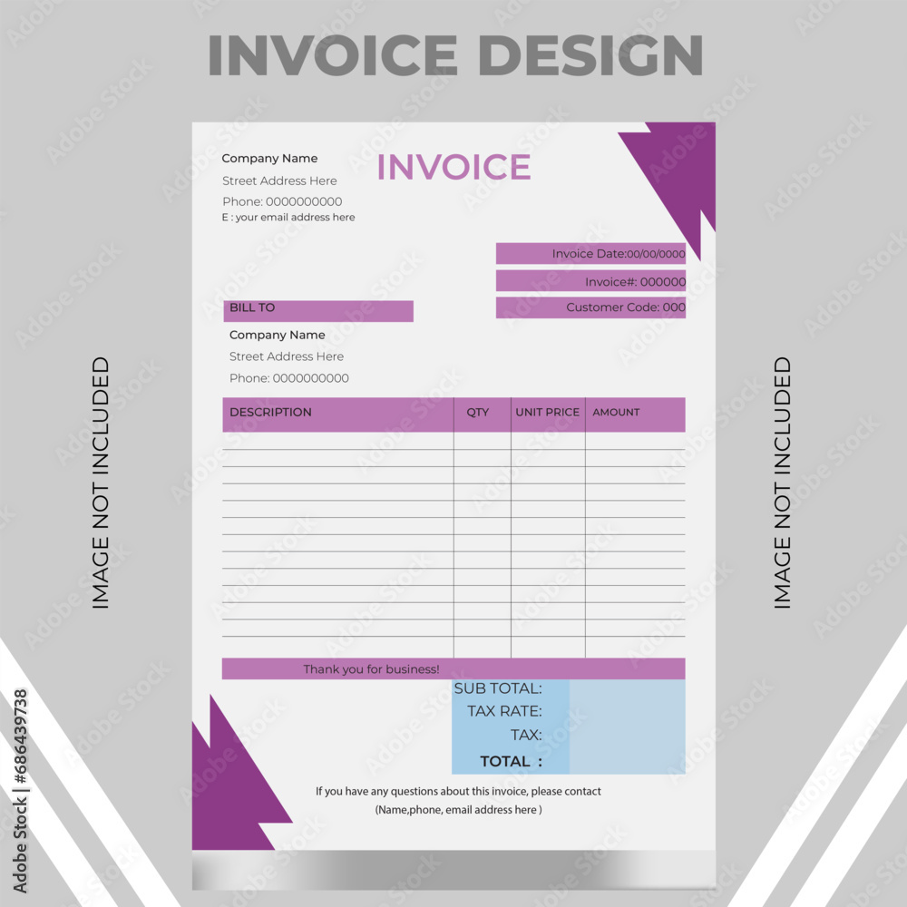 Creative Business Invoice Template, Corporate Invoice Design Template, Vector Invoice Template, Cash 
Creative Business Invoice Template, Corpora Memo, Vector Quotation Design Template. Stock Vector 
