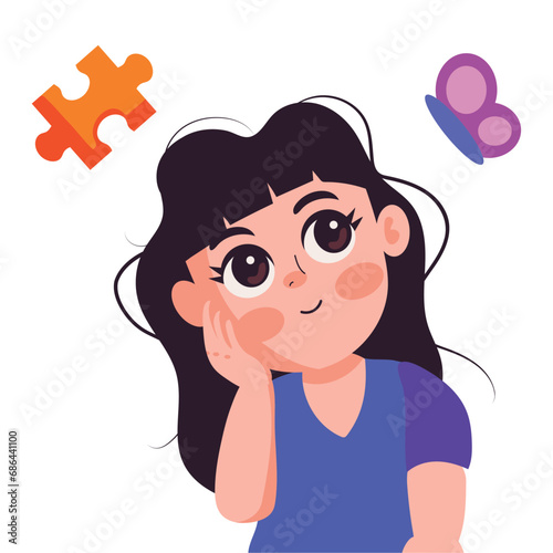 attention deficit hyperactivity disorder student girl