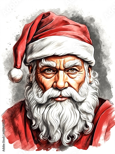 Santa Claus Portrait. Generated AI