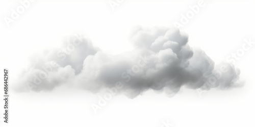 Steam clouds shapes cut out backgrounds 3d render, Generative AI 