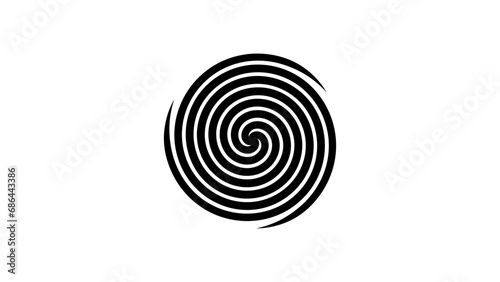 Clean Real Triple Archimedean Spiral from the Celtic Culture photo
