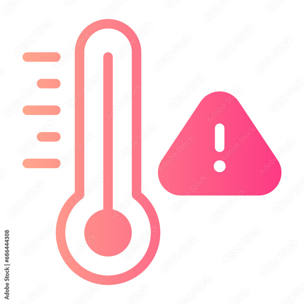 high temperature gradient icon high temperature gradient icon