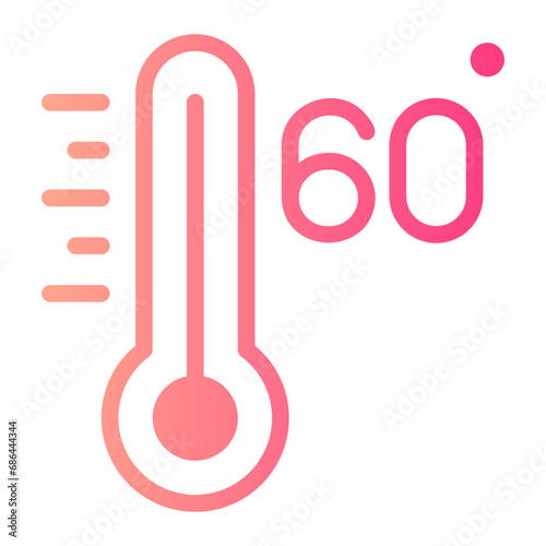 sixty gradient icon