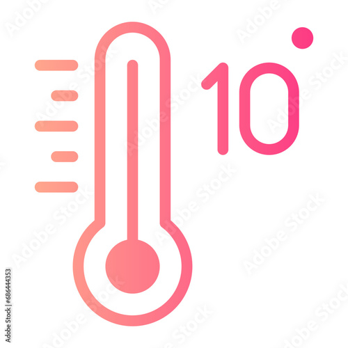 ten gradient icon