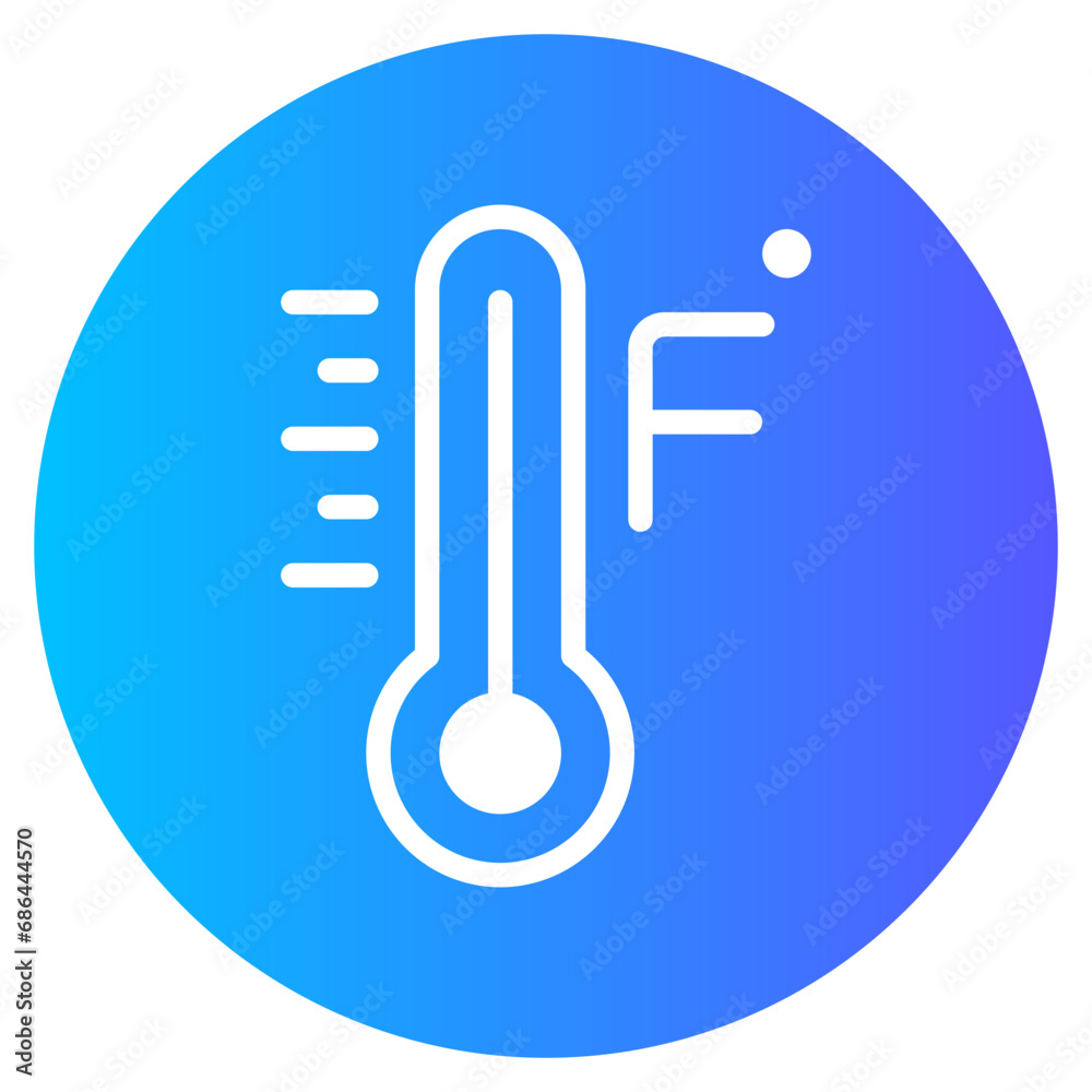 fahrenheit gradient icon fahrenheit gradient icon