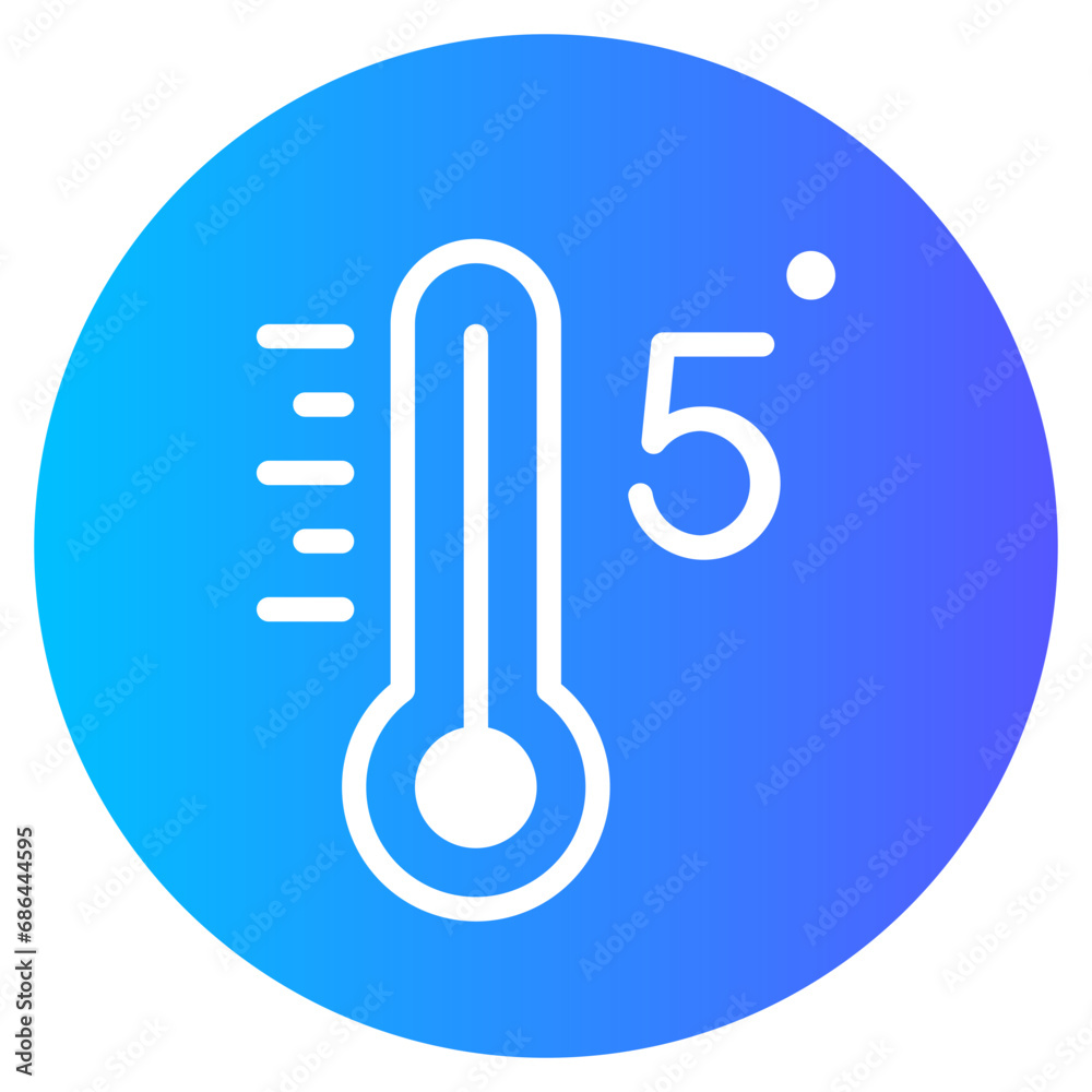 five gradient icon five gradient icon