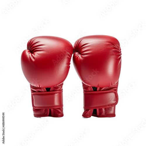 Boxing gloves isolated on transparent background