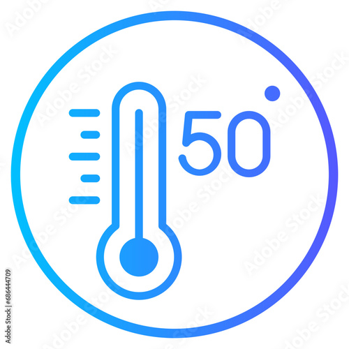 fifty gradient icon