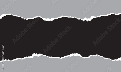Torn and torn pieces of paper with soft shadows are suitable for text and images. Eps10 Vector illustration