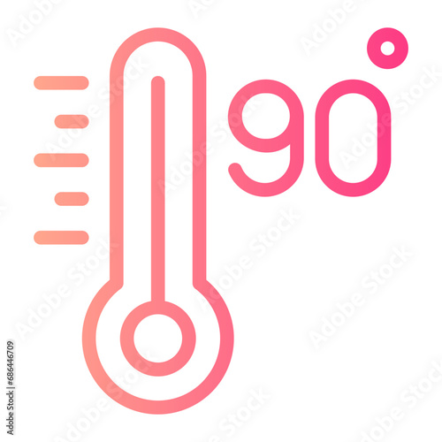 ninety gradient icon