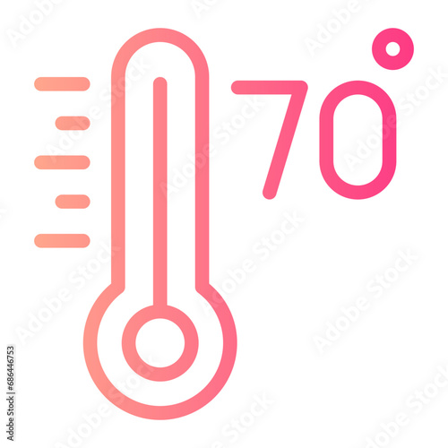 seventy gradient icon