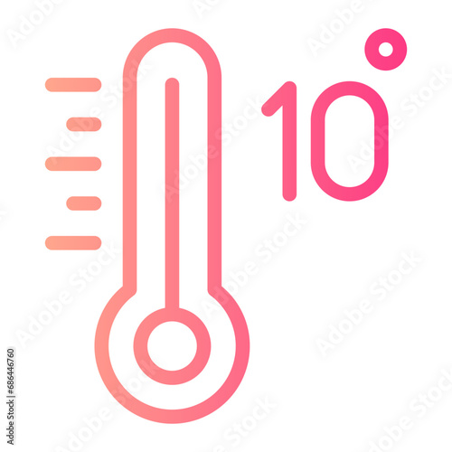 ten gradient icon