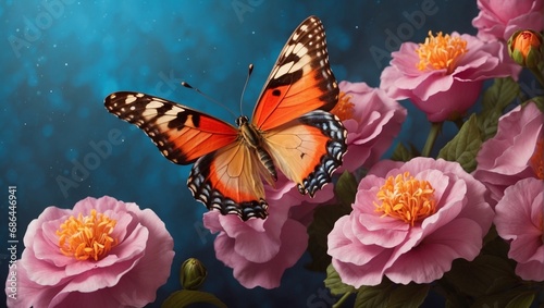 butterfly on flower © UmerDraz