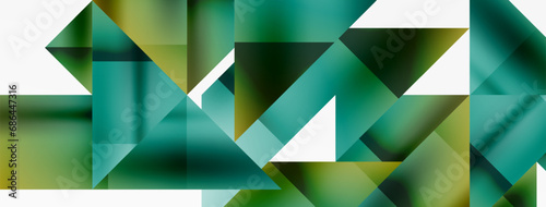 Captivating vector abstraction. Triangles interlock in mesmerizing dance, crafting dynamic geometric backdrop. Fusion of shapes and angles creates artful symphony of modern design