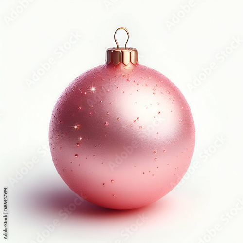 Pink Christmas decorative ball