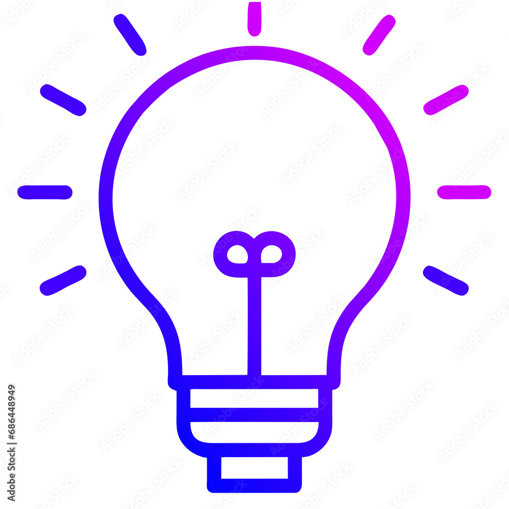 Light bulb icon on a light background. Idea symbol, electric lamp, lighting, innovation, problem solving, creativity. Originality, electricity, flat and colorful lines. Flat design Light bulb icon on a light background. Idea symbol, electric lamp, lighting, innovation, problem solving, creativity. Originality, electricity, flat and colorful lines. Flat design