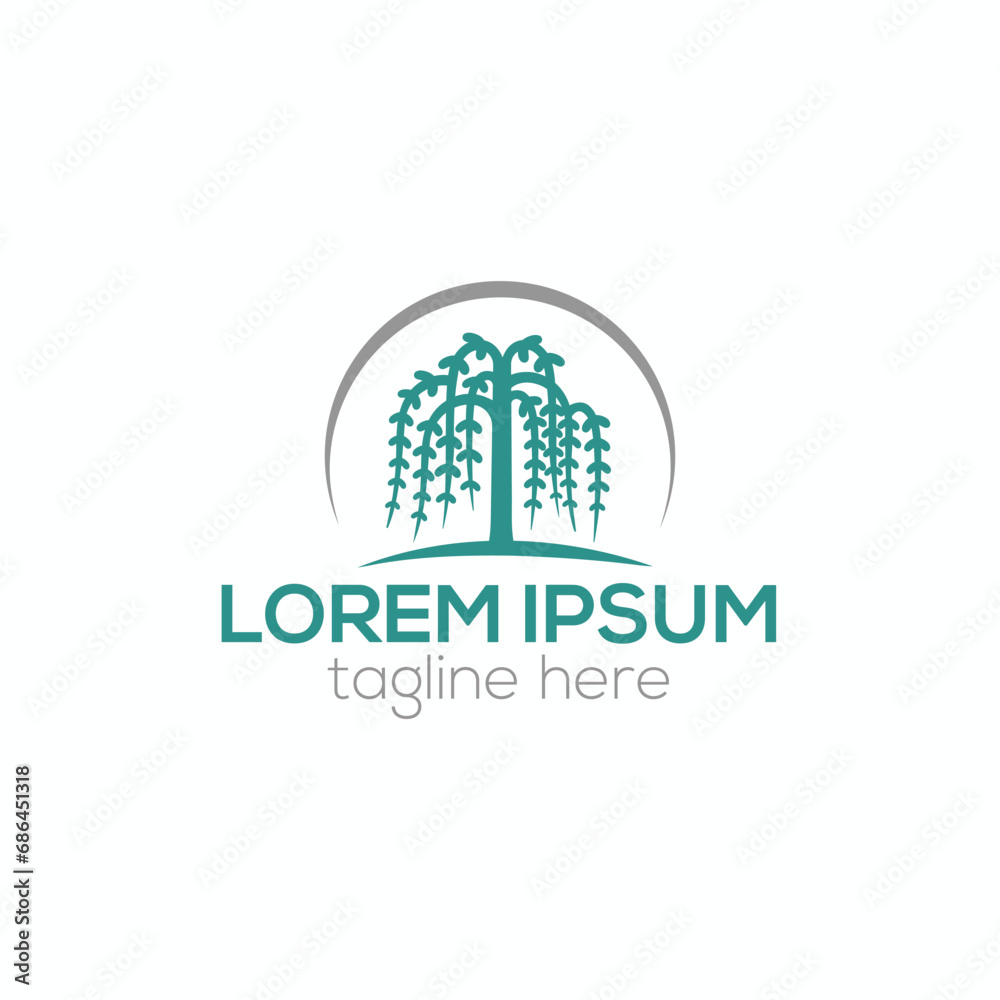 Willow tree logo concept isolated vector template illustration for business and company
Willow tree logo concept isolated vector template illustration for business and company