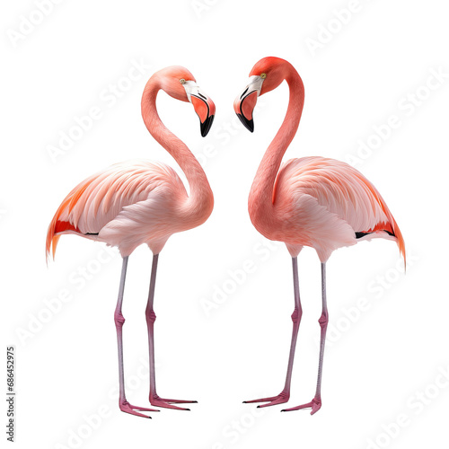 pink flamingo on transparent png. © autonomous