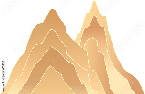 traditional brown mountains