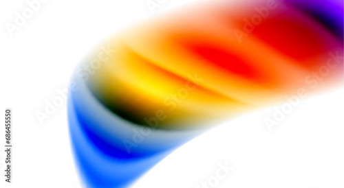 Color mixing liquid rainbow shape background