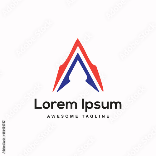 Free Download A Letter Logo Design Free Icon - GFXLoad